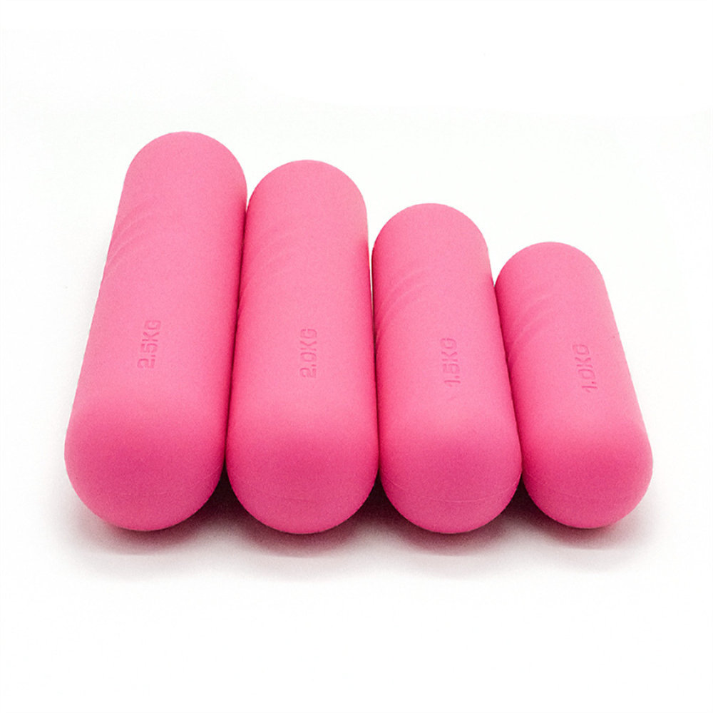 Juego de mancuernas de silicona para Pilates (diseño de huella de mano)